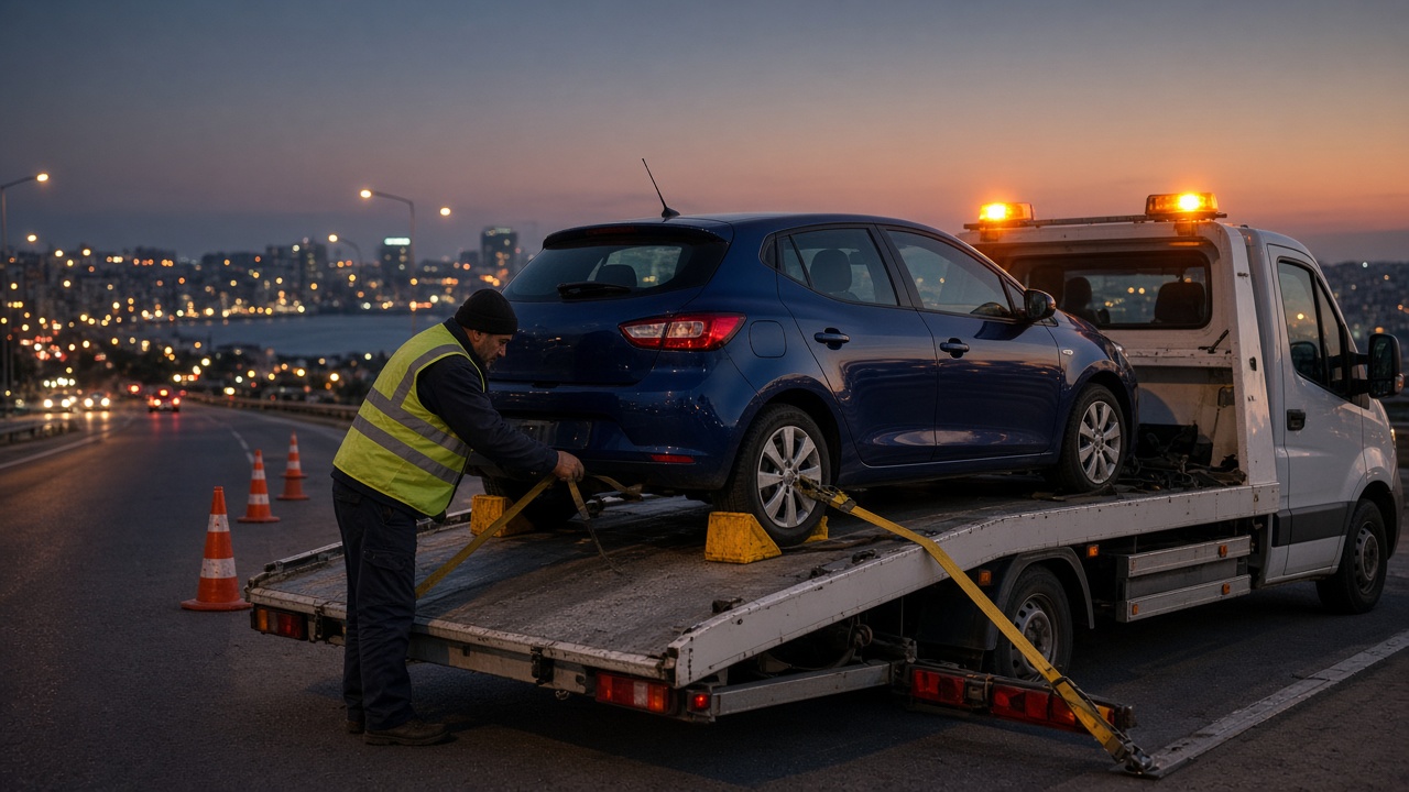 İzmir’de Oto Çekici çekici ekibi
